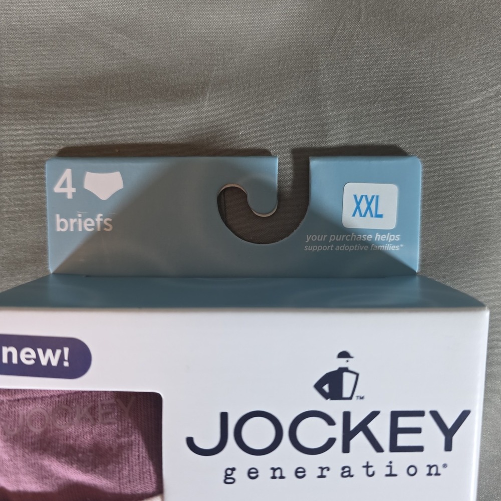 Jockey Generation Cotton Stretch Breathe Brief Underwear 4-Pack Pink Purple XXL - Picture 2 of 6